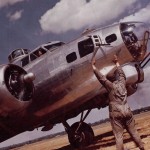 Color photograph of a B-17G Flying Fortress of the 324th BS, 91st BG. (U.S. Air Force Photograph.)