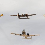 F-86 Sabre, P-38 Lightning, F-4 Phantom and A-10 Thunderbolt