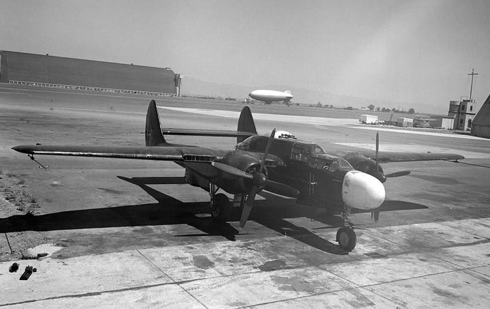 NACA Northrop P-61 Black Widow flight test aircraft at Moffett Field, California, 1948. (NASA Photograph.)