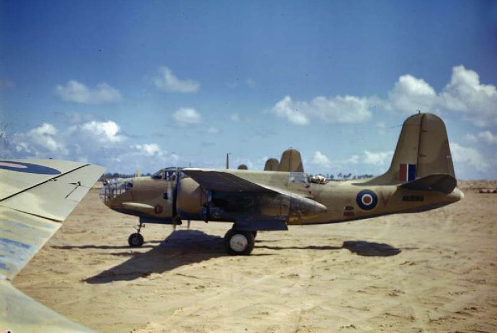 Douglas Boston aircraft of the South African Air Force in North Africa in 1943. (Imperial War Museum Photograph.)