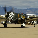 Original Caption: An P-47 Thunderbolt taxis to the runway during the 2015 Heritage Flight Training and Certification Course at Davis-Monthan Air Force Base, Arizona, March 1, 2015.