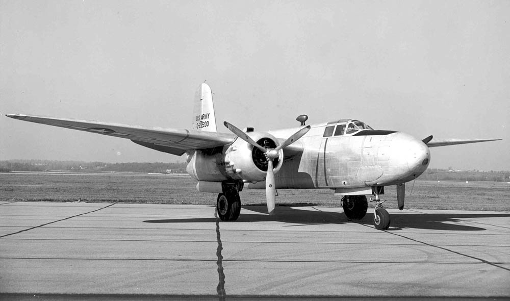 A U.S. Air Force photograph shows the clean, aerodynamic lines of a solid-nose Douglas A-20G Havoc. (U.S. Air Force Photograph.)
