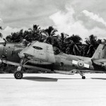 A Grumman TBF-1C Avenger from the Royal New Zealand Air Force on the Turtle Bay airfield at Espiritu Santo, New Hebrides, February 1944. (U.S. Navy Photograph.)