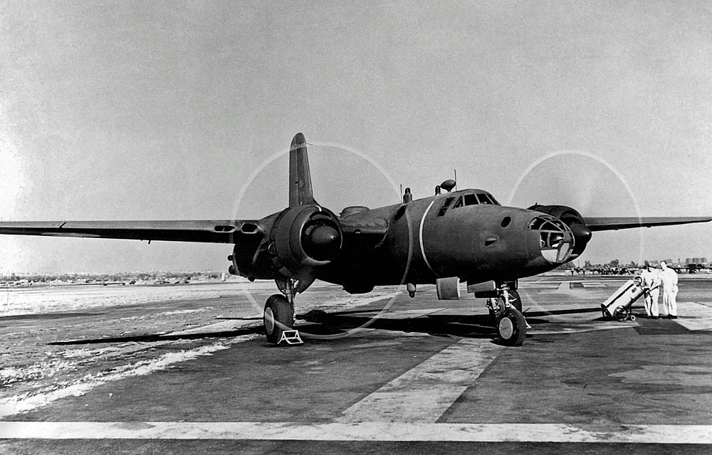 Prototype of the North American XB-28 (NA-63) developed as a high-altitude medium bomber. (U.S. Air Force Photograph.)