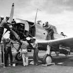 Training on the Douglas SBD Dauntless at the Naval Air Technical Training Center, Memphis. (U.S. Navy Photograph.)