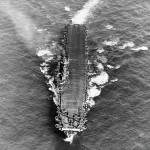 Aircraft carrier USS Enterprise underway in the Pacific, March 1944. (U.S. National Archives Photograph.)