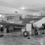 The P-40 Warhawk (Red Ball) on display at NACA during World War II. (NASA Photograph.)