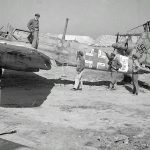 American soldiers inspect captured German Henschel Hs 129B of 5.(Pz)/Schlachtgeschwader 1 at El Aouiana airport, Tunis, Tunisia, in May 1943. (United States Library of Congress Photograph.)