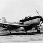 The first production Kaiser-Fleetwings XBTK-1 dive and torpedo bomber photographed on the ground carrying a drop tank and radar in 1945. Only five prototypes of the XBTK were built before the program was cancelled. (U.S. Navy Photograph.)