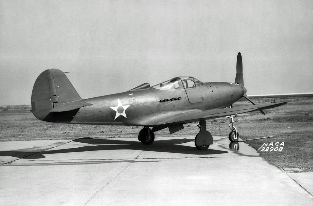 A Bell YP-39 Airacobra flown by NACA from 1941 to 1944. (NASA/Langley Research Center Photograph.)
