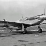 A North American XP-51 Mustang photographed shortly after arrival at Langley. (NASA/Langley Research Center Photograph.)