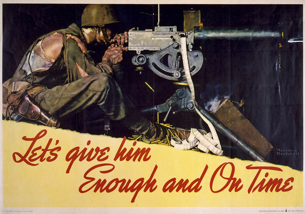 Lets give him Enough and On Time by Norman Rockwell, U.S. Government Printing Office, 1942. (Library of Congress Prints and Photographs Division.)