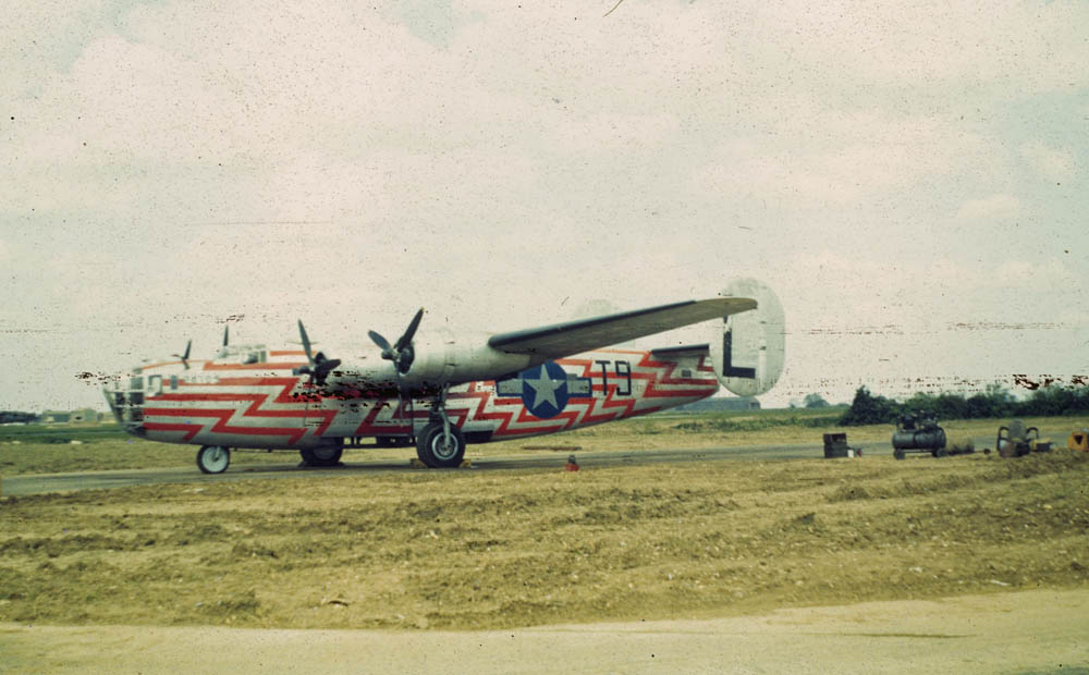 The B-24D Liberator assembly ship of the 466th Bombardment Group photographed at RAF Attlebridge. (Library of Congress Photograph.)
