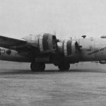 B-29 Superfortress, The Cultured Vulture, from the 39th Bomb Squadron, 6th Bomb Group photographed on Iwo Jima in March 1945. (U.S. Air Force Photograph.)