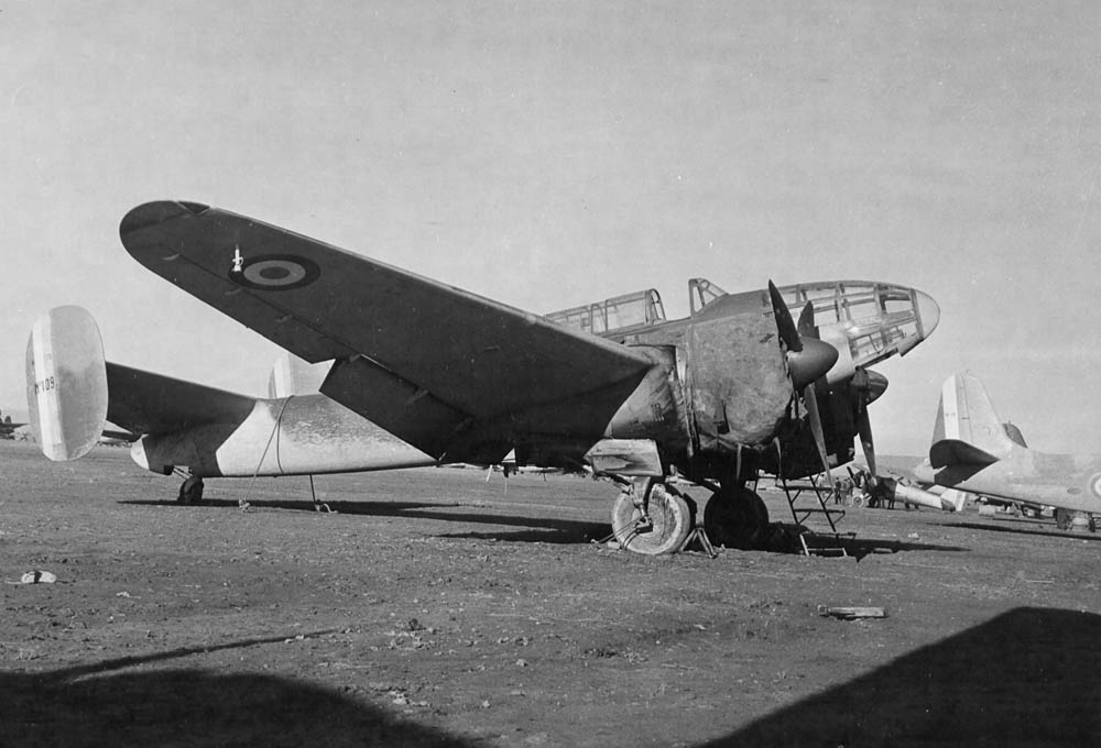 A Bloch MB.175 light bomber of the French Air Force photographed at an airfield in North Africa. (U.S. Air Force Photograph.)