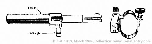 [Fig. 6 - Rifle Discharger (Spigot Type) and Sight]