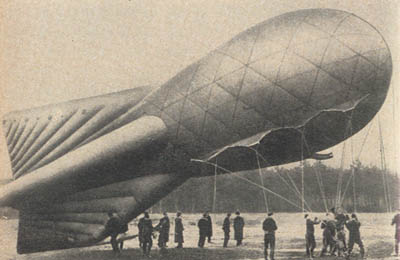 [Figure 14. German barrage balloon.]