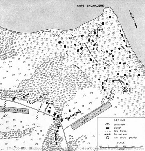 [Figure 137. Japanese defenses at Buna.]