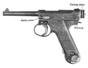 [Figure 168. Model 14 (1925) 8-mm pistol.]