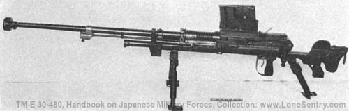 [Figure 209. Model 97 (1937) 20-mm antitank rifle.]
