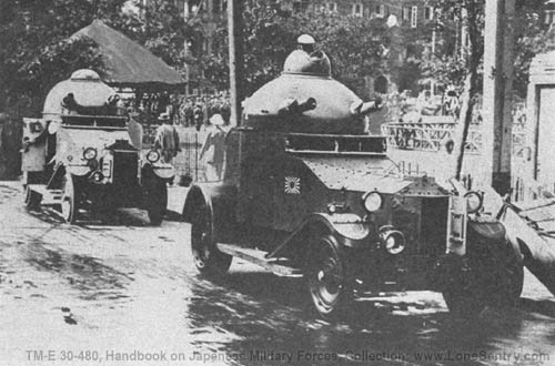 [Figure 251. Model 25 (?) Vickers Crossley armored car.]