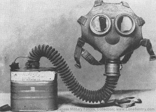 [Figure 260. Civilian gas mask type 1, model A (Improved).]