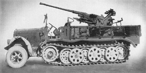 m. Zgkw. 8t Sd. Kfz. 7 (3.7 cm Flak 36): Antiaircraft Gun on Semitrack Chassis