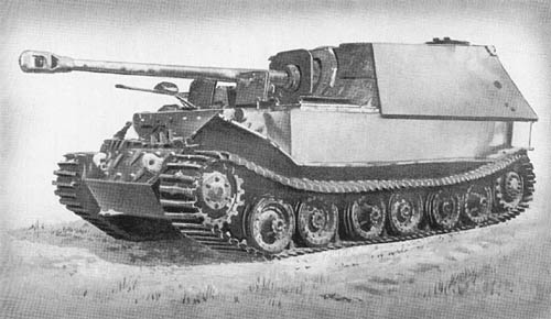 Pz. Jäg. Tiger (P), Elefant, für 8.8 cm Pak 43/2 (Sd. Kfz. 184)