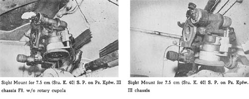 Sight Mounts for Self-Propelled Artillery: On-Carriage Fire Control