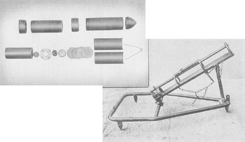 7.3 cm Propaganda Rocket Projectile and Launcher