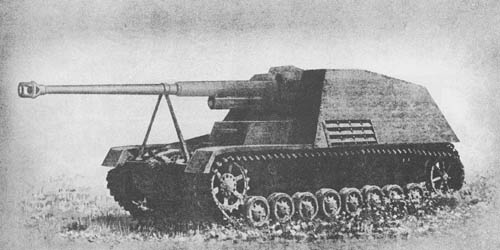 Pz. Jäg. III/IV ("Nashorn") für 8.8 cm Pak 43/1 (Sf) (Sd. Kfz. 164): S.P. Antitank Gun—"Rhinoceros" (formerly "Hornet")