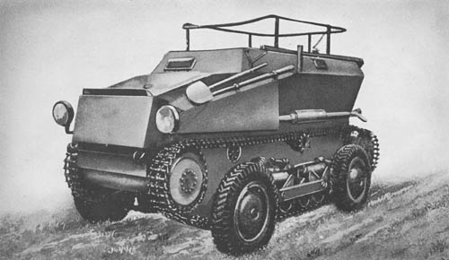 Saurer m. gp. Beob. Kw. (Sd. Kfz. 254): 4-Wheeled / Tracked Armored Observation Vehicle