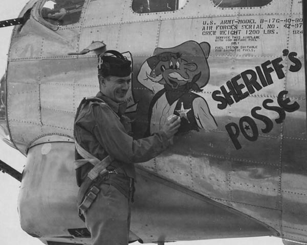 WW2 Nose Art: B-17 Sheriff's Posse