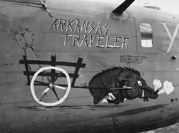 Nose Art: B-24 Liberator Arkansas Traveler