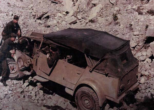 Captured German Staff Car WW2