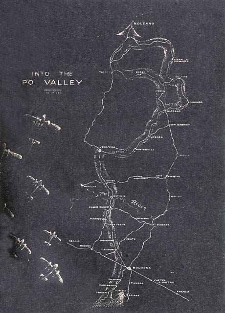 [Map: Into the Po Valley]
