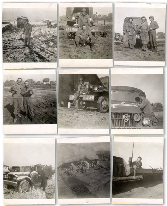 [WWII Soldiers, Trucks, and Equipment of 2759th Engineers, U.S. 7th Army]