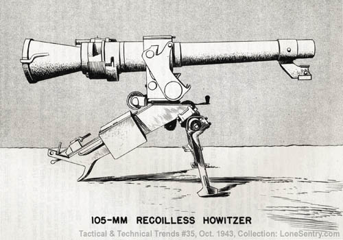105 Mm Airborne Recoilless Howitzer Wwii Tactical And Technical Trends
