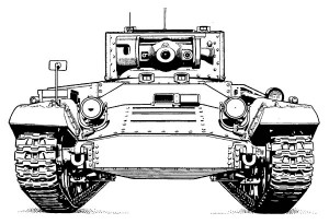 Valentine Tank Front View