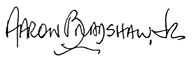 [Signature, Brigadier General Aaron Bradshaw, Jr. ]