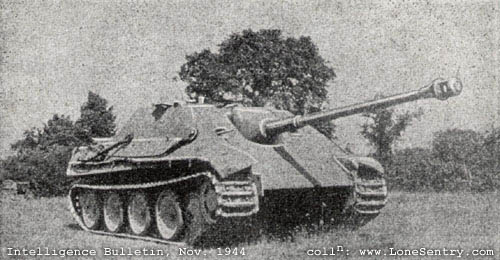 [The 88-mm tank destroyer Jagdpanther.]