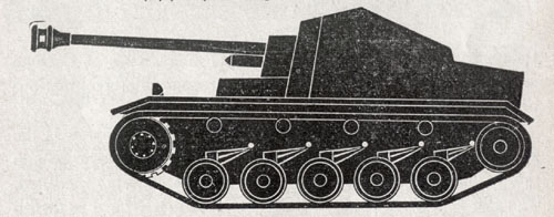[A 75-mm tank destroyer on a modified chassis—7.5-cm Pak 40 (Sf.) auf Pz. Jäg. II (Marder II).]