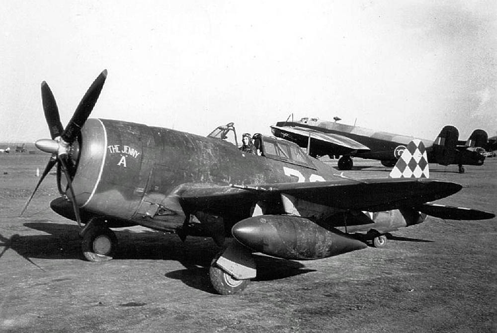 P-47 Thunderbolt "The Jenny A" of the 325th Fighter Group. (U.S. Air Force Photograph.)