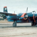 A Martin B-26 Marauder in service during the Korean War equipped with infrared viewing equipment. (U.S. Air Force Photograph.)