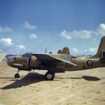 Douglas Boston aircraft of the South African Air Force in North Africa in 1943. (Imperial War Museum Photograph.)