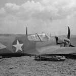 A wrecked Curtiss P-40 Warhawk after making a forced landing in Egypt, February 1943. (U.S. Air Force Photograph.)