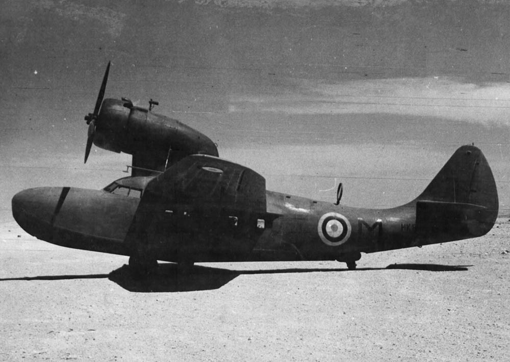 A rare Fairchild 91 flying boat photographed in British service in the Western Desert, Egypt. (U.S. Air Force Photograph.)