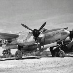 Lockheed P-38 Lightning "Little Red Head" photographed on Saipan in the Marianas, November 1944. (U.S. Air Force Photograph.)