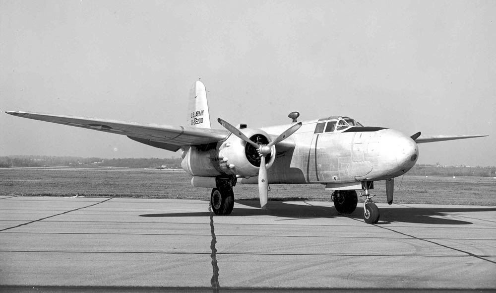 A U.S. Air Force photograph shows the clean, aerodynamic lines of a solid-nose Douglas A-20G Havoc. (U.S. Air Force Photograph.)