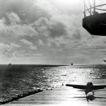 A Grumman F4F-4 Wildcat fighter takes off from the aircraft carrier USS Enterprise (CV-6), circa 1942. (U.S. Library of Congress Photograph.)